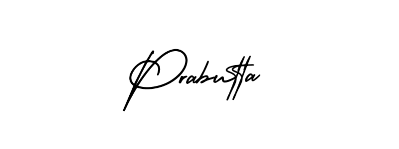 Prabutta stylish signature style. Best Handwritten Sign (AmerikaSignatureDemo-Regular) for my name. Handwritten Signature Collection Ideas for my name Prabutta. Prabutta signature style 3 images and pictures png