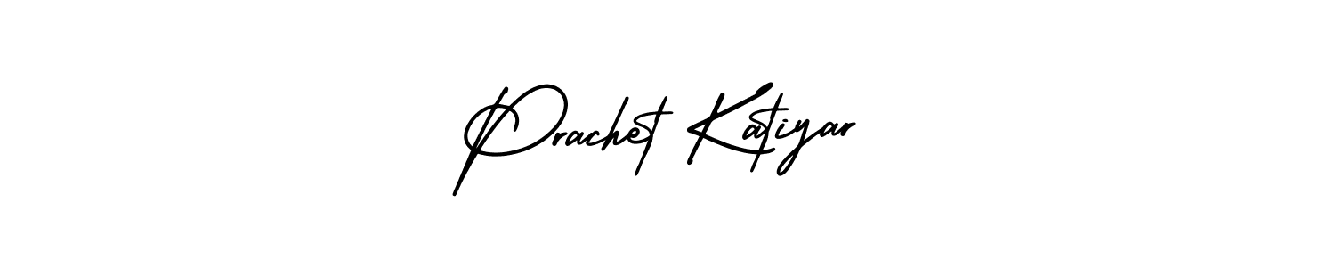 How to Draw Prachet Katiyar signature style? AmerikaSignatureDemo-Regular is a latest design signature styles for name Prachet Katiyar. Prachet Katiyar signature style 3 images and pictures png
