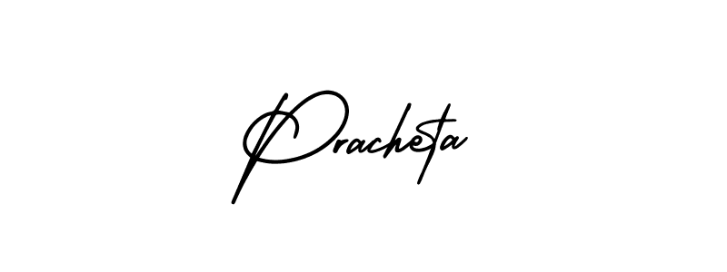 Pracheta stylish signature style. Best Handwritten Sign (AmerikaSignatureDemo-Regular) for my name. Handwritten Signature Collection Ideas for my name Pracheta. Pracheta signature style 3 images and pictures png