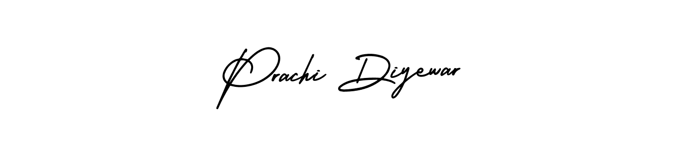 Similarly AmerikaSignatureDemo-Regular is the best handwritten signature design. Signature creator online .You can use it as an online autograph creator for name Prachi Diyewar. Prachi Diyewar signature style 3 images and pictures png