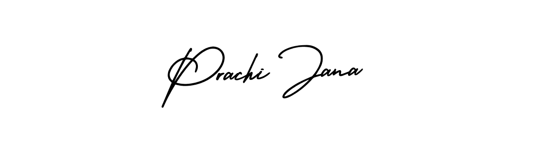 Prachi Jana stylish signature style. Best Handwritten Sign (AmerikaSignatureDemo-Regular) for my name. Handwritten Signature Collection Ideas for my name Prachi Jana. Prachi Jana signature style 3 images and pictures png