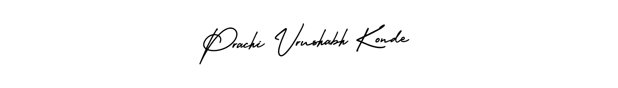 Make a beautiful signature design for name Prachi Vrushabh Konde. With this signature (AmerikaSignatureDemo-Regular) style, you can create a handwritten signature for free. Prachi Vrushabh Konde signature style 3 images and pictures png