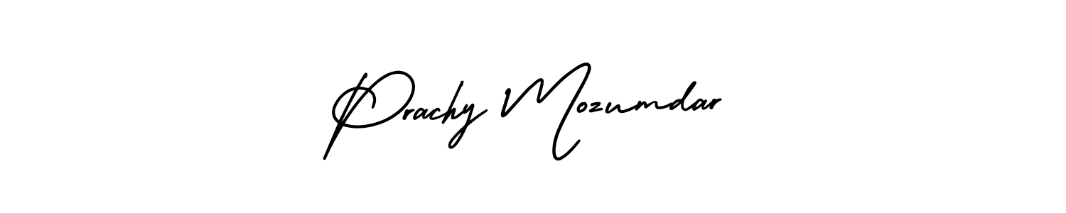 if you are searching for the best signature style for your name Prachy Mozumdar. so please give up your signature search. here we have designed multiple signature styles  using AmerikaSignatureDemo-Regular. Prachy Mozumdar signature style 3 images and pictures png