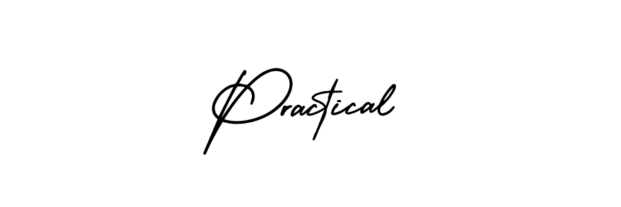Make a beautiful signature design for name Practical. With this signature (AmerikaSignatureDemo-Regular) style, you can create a handwritten signature for free. Practical signature style 3 images and pictures png