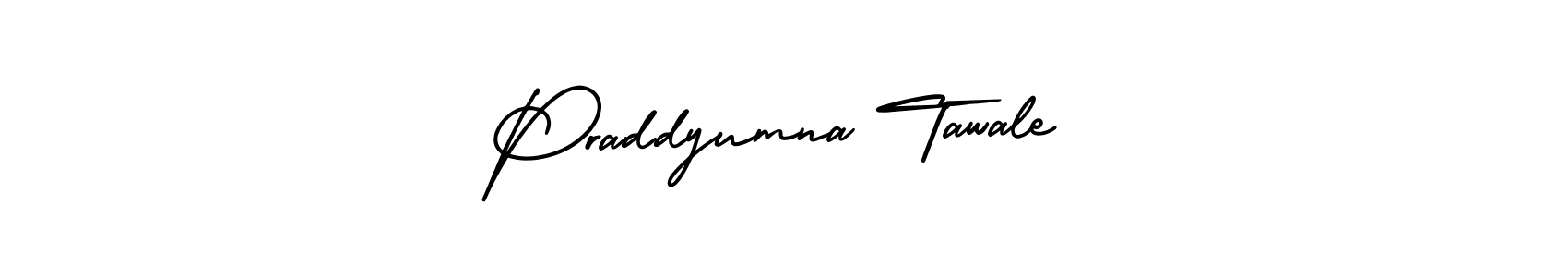Praddyumna Tawale stylish signature style. Best Handwritten Sign (AmerikaSignatureDemo-Regular) for my name. Handwritten Signature Collection Ideas for my name Praddyumna Tawale. Praddyumna Tawale signature style 3 images and pictures png