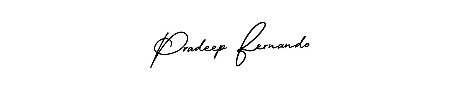 AmerikaSignatureDemo-Regular is a professional signature style that is perfect for those who want to add a touch of class to their signature. It is also a great choice for those who want to make their signature more unique. Get Pradeep Fernando name to fancy signature for free. Pradeep Fernando signature style 3 images and pictures png