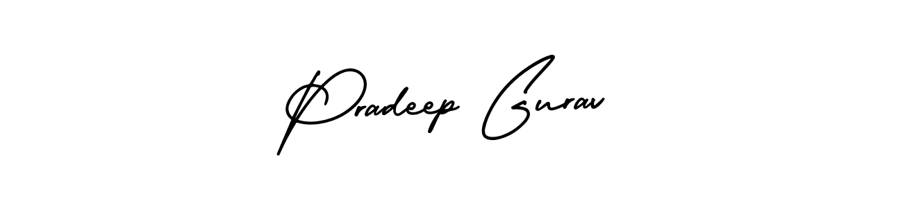 Design your own signature with our free online signature maker. With this signature software, you can create a handwritten (AmerikaSignatureDemo-Regular) signature for name Pradeep Gurav. Pradeep Gurav signature style 3 images and pictures png
