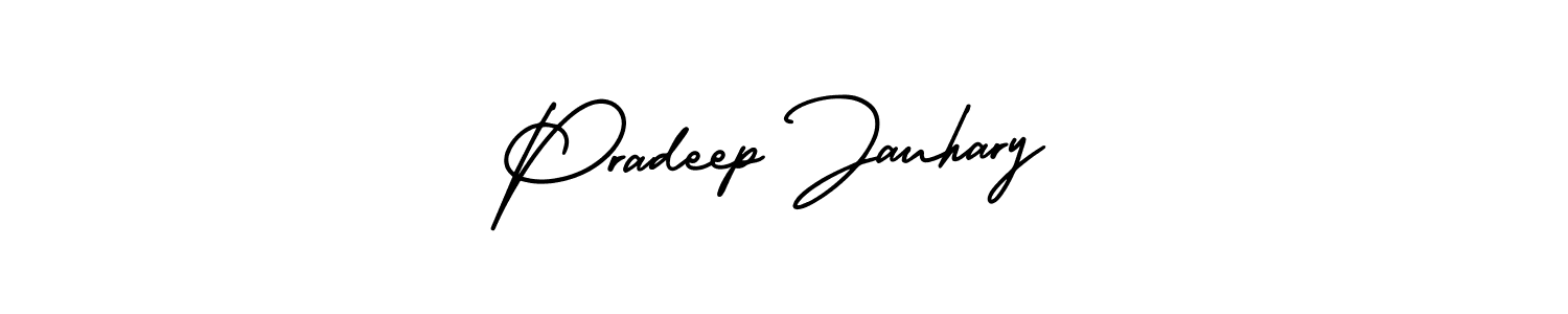 Make a short Pradeep Jauhary signature style. Manage your documents anywhere anytime using AmerikaSignatureDemo-Regular. Create and add eSignatures, submit forms, share and send files easily. Pradeep Jauhary signature style 3 images and pictures png