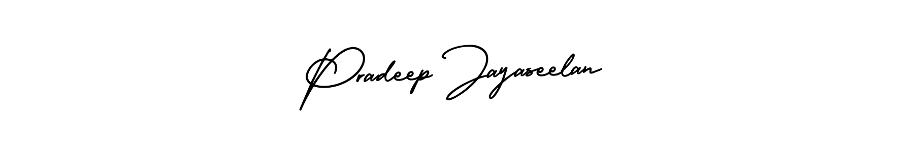 Design your own signature with our free online signature maker. With this signature software, you can create a handwritten (AmerikaSignatureDemo-Regular) signature for name Pradeep Jayaseelan. Pradeep Jayaseelan signature style 3 images and pictures png