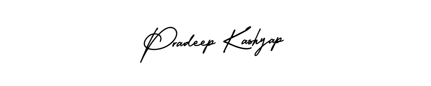 Create a beautiful signature design for name Pradeep Kashyap. With this signature (AmerikaSignatureDemo-Regular) fonts, you can make a handwritten signature for free. Pradeep Kashyap signature style 3 images and pictures png