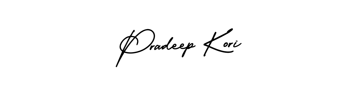 AmerikaSignatureDemo-Regular is a professional signature style that is perfect for those who want to add a touch of class to their signature. It is also a great choice for those who want to make their signature more unique. Get Pradeep Kori name to fancy signature for free. Pradeep Kori signature style 3 images and pictures png