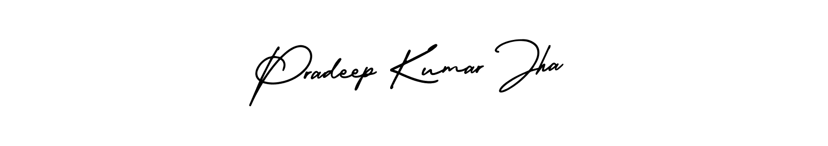 Design your own signature with our free online signature maker. With this signature software, you can create a handwritten (AmerikaSignatureDemo-Regular) signature for name Pradeep Kumar Jha. Pradeep Kumar Jha signature style 3 images and pictures png