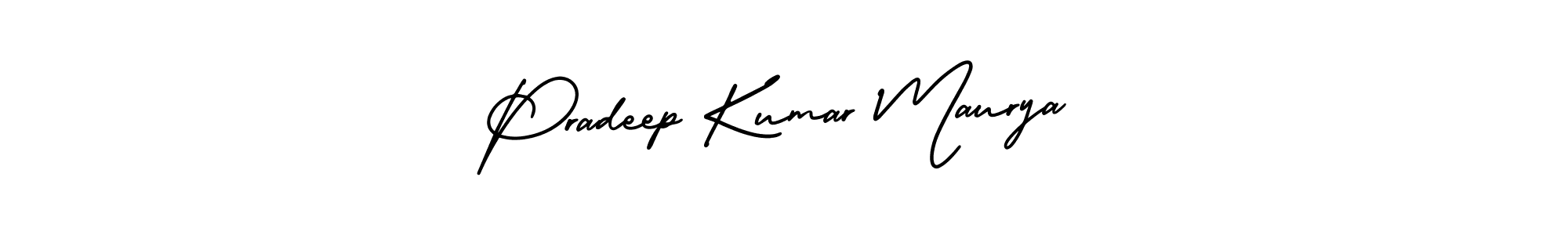 Make a beautiful signature design for name Pradeep Kumar Maurya. Use this online signature maker to create a handwritten signature for free. Pradeep Kumar Maurya signature style 3 images and pictures png