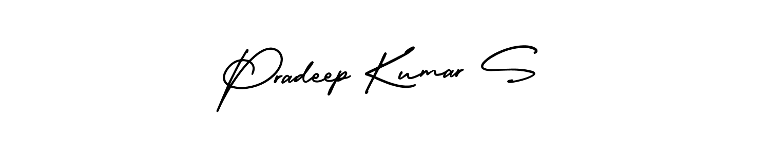 It looks lik you need a new signature style for name Pradeep Kumar S. Design unique handwritten (AmerikaSignatureDemo-Regular) signature with our free signature maker in just a few clicks. Pradeep Kumar S signature style 3 images and pictures png