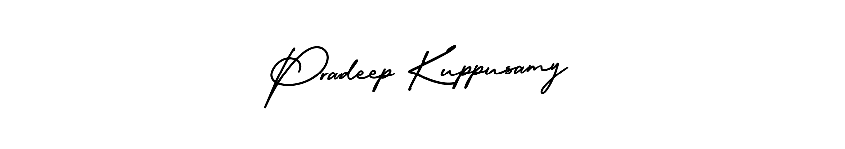 Design your own signature with our free online signature maker. With this signature software, you can create a handwritten (AmerikaSignatureDemo-Regular) signature for name Pradeep Kuppusamy. Pradeep Kuppusamy signature style 3 images and pictures png