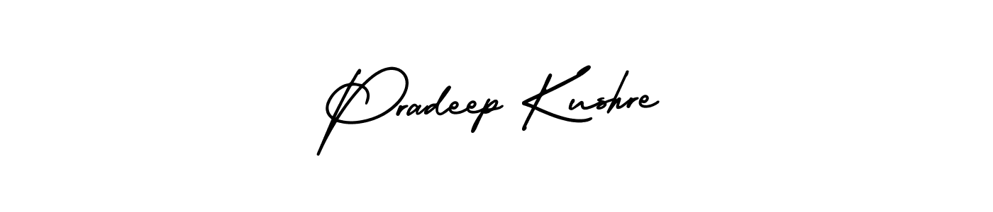 Use a signature maker to create a handwritten signature online. With this signature software, you can design (AmerikaSignatureDemo-Regular) your own signature for name Pradeep Kushre. Pradeep Kushre signature style 3 images and pictures png