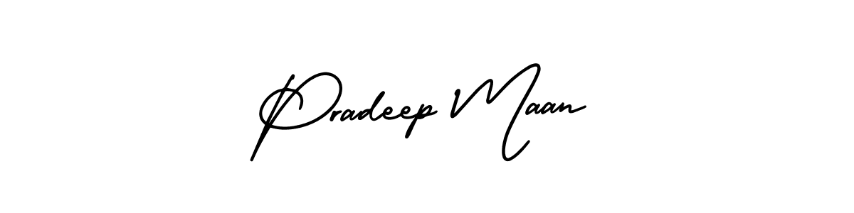 Make a short Pradeep Maan signature style. Manage your documents anywhere anytime using AmerikaSignatureDemo-Regular. Create and add eSignatures, submit forms, share and send files easily. Pradeep Maan signature style 3 images and pictures png