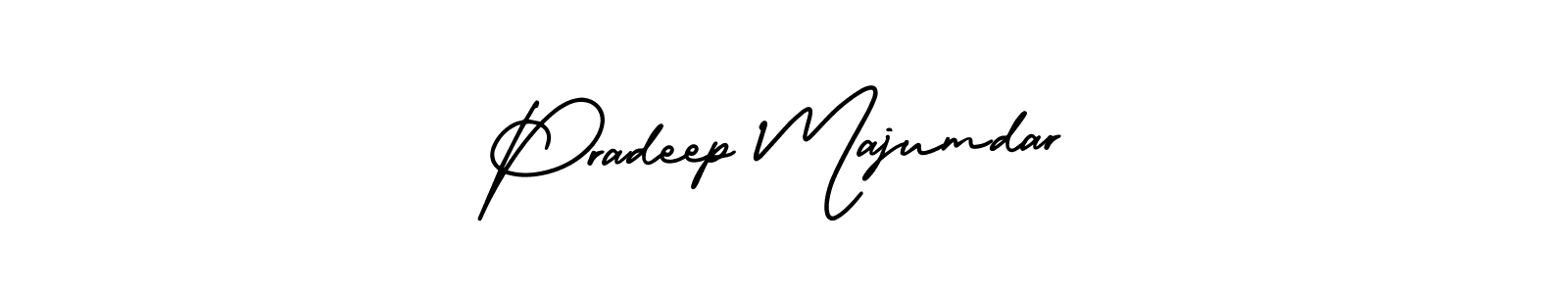 The best way (AmerikaSignatureDemo-Regular) to make a short signature is to pick only two or three words in your name. The name Pradeep Majumdar include a total of six letters. For converting this name. Pradeep Majumdar signature style 3 images and pictures png