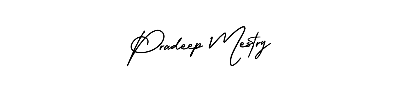 AmerikaSignatureDemo-Regular is a professional signature style that is perfect for those who want to add a touch of class to their signature. It is also a great choice for those who want to make their signature more unique. Get Pradeep Mestry name to fancy signature for free. Pradeep Mestry signature style 3 images and pictures png