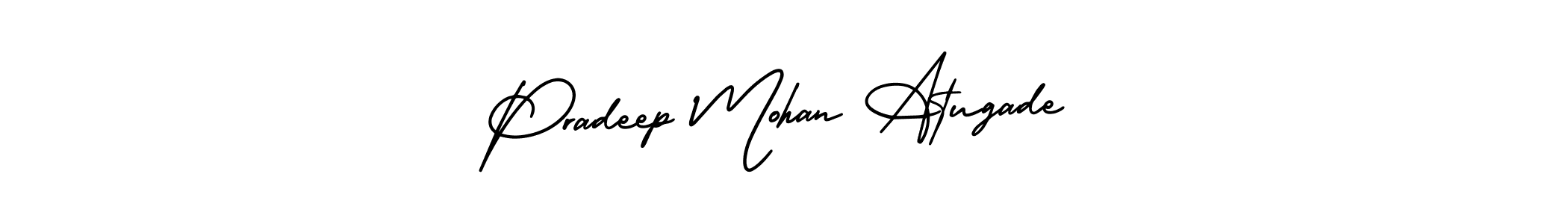 Make a beautiful signature design for name Pradeep Mohan Atugade. Use this online signature maker to create a handwritten signature for free. Pradeep Mohan Atugade signature style 3 images and pictures png