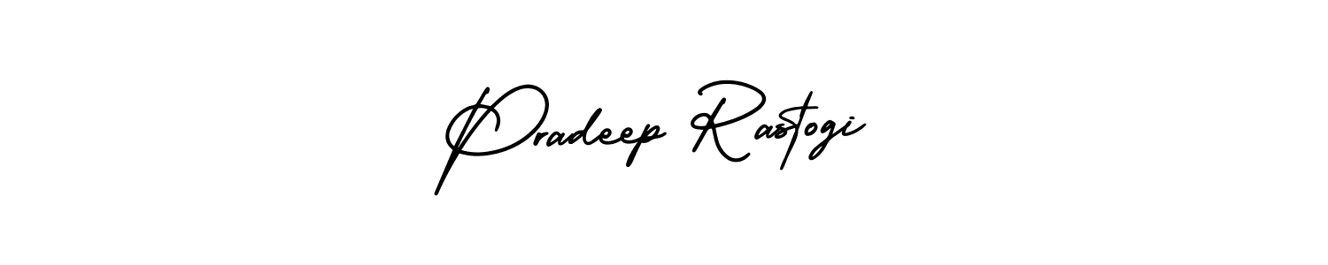 How to make Pradeep Rastogi name signature. Use AmerikaSignatureDemo-Regular style for creating short signs online. This is the latest handwritten sign. Pradeep Rastogi signature style 3 images and pictures png