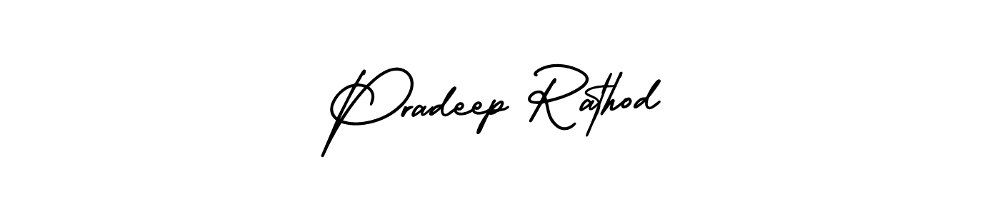 How to make Pradeep Rathod name signature. Use AmerikaSignatureDemo-Regular style for creating short signs online. This is the latest handwritten sign. Pradeep Rathod signature style 3 images and pictures png