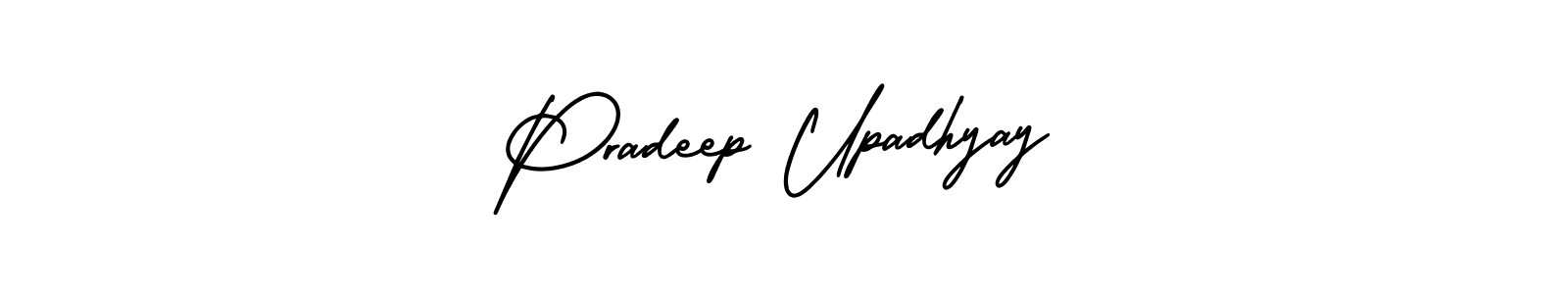 Make a short Pradeep Upadhyay signature style. Manage your documents anywhere anytime using AmerikaSignatureDemo-Regular. Create and add eSignatures, submit forms, share and send files easily. Pradeep Upadhyay signature style 3 images and pictures png