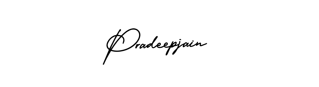 Create a beautiful signature design for name Pradeepjain. With this signature (AmerikaSignatureDemo-Regular) fonts, you can make a handwritten signature for free. Pradeepjain signature style 3 images and pictures png