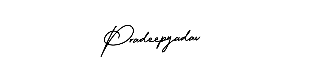 How to Draw Pradeepyadav signature style? AmerikaSignatureDemo-Regular is a latest design signature styles for name Pradeepyadav. Pradeepyadav signature style 3 images and pictures png