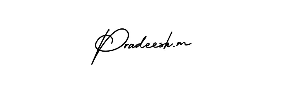 This is the best signature style for the Pradeesh.m name. Also you like these signature font (AmerikaSignatureDemo-Regular). Mix name signature. Pradeesh.m signature style 3 images and pictures png