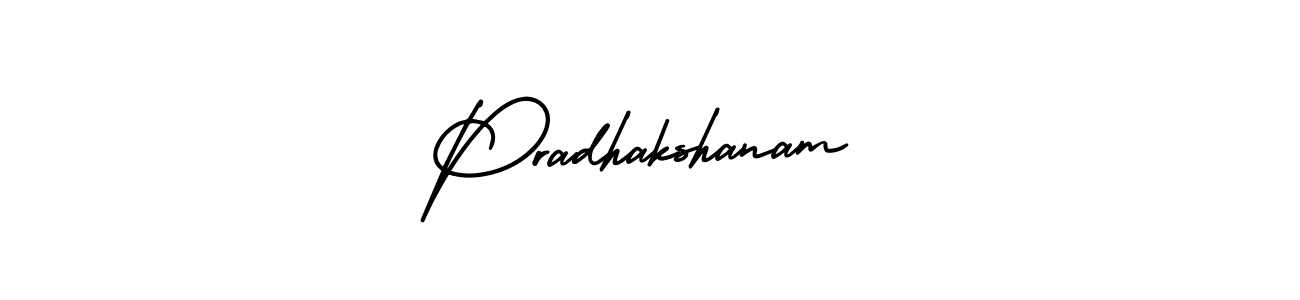 Design your own signature with our free online signature maker. With this signature software, you can create a handwritten (AmerikaSignatureDemo-Regular) signature for name Pradhakshanam. Pradhakshanam signature style 3 images and pictures png