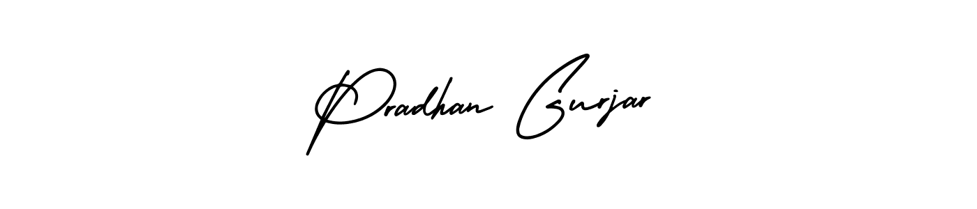 How to Draw Pradhan Gurjar signature style? AmerikaSignatureDemo-Regular is a latest design signature styles for name Pradhan Gurjar. Pradhan Gurjar signature style 3 images and pictures png