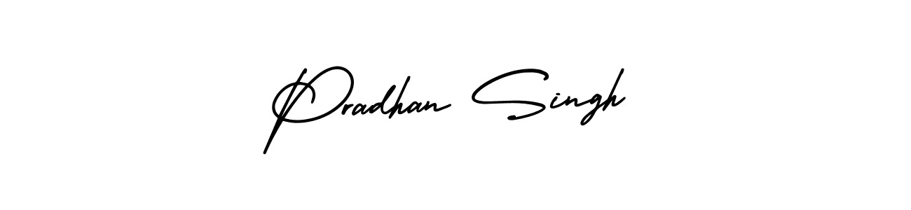 How to make Pradhan Singh signature? AmerikaSignatureDemo-Regular is a professional autograph style. Create handwritten signature for Pradhan Singh name. Pradhan Singh signature style 3 images and pictures png