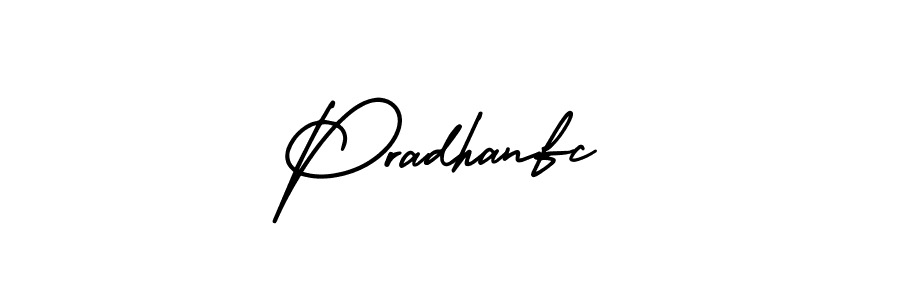 Make a beautiful signature design for name Pradhanfc. Use this online signature maker to create a handwritten signature for free. Pradhanfc signature style 3 images and pictures png