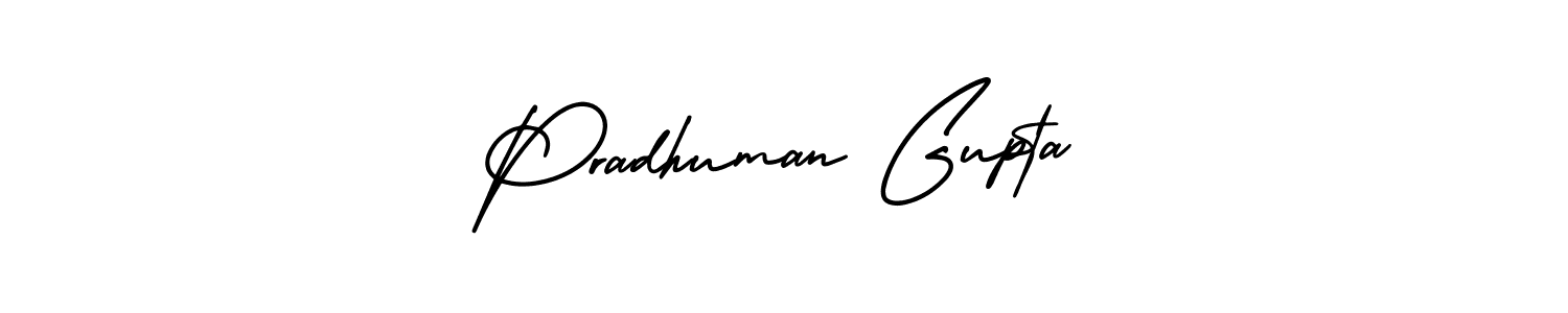 Also You can easily find your signature by using the search form. We will create Pradhuman Gupta name handwritten signature images for you free of cost using AmerikaSignatureDemo-Regular sign style. Pradhuman Gupta signature style 3 images and pictures png