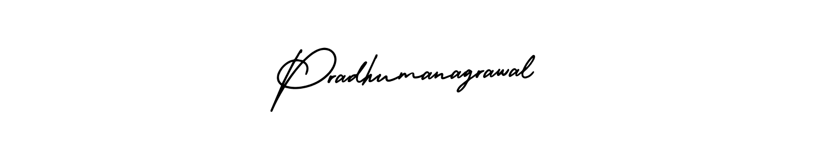 How to make Pradhumanagrawal signature? AmerikaSignatureDemo-Regular is a professional autograph style. Create handwritten signature for Pradhumanagrawal name. Pradhumanagrawal signature style 3 images and pictures png