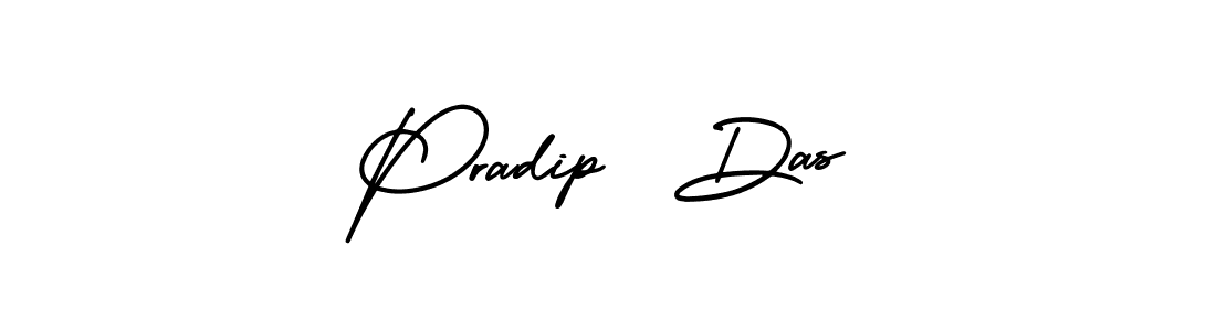How to make Pradip  Das name signature. Use AmerikaSignatureDemo-Regular style for creating short signs online. This is the latest handwritten sign. Pradip  Das signature style 3 images and pictures png