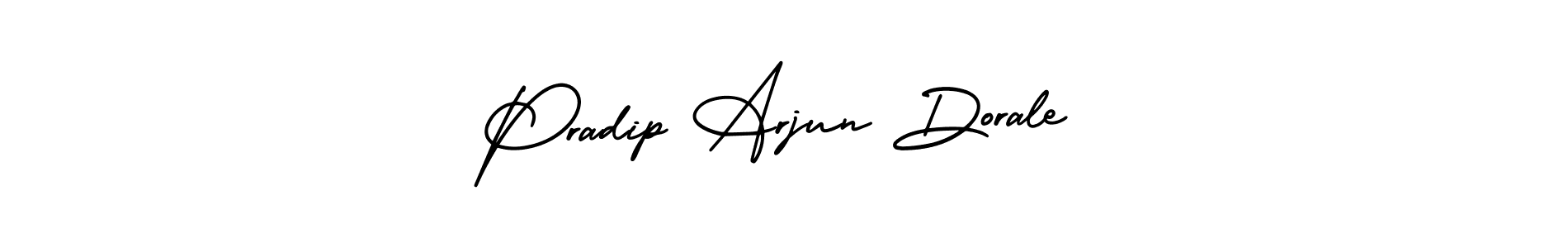 Use a signature maker to create a handwritten signature online. With this signature software, you can design (AmerikaSignatureDemo-Regular) your own signature for name Pradip Arjun Dorale. Pradip Arjun Dorale signature style 3 images and pictures png