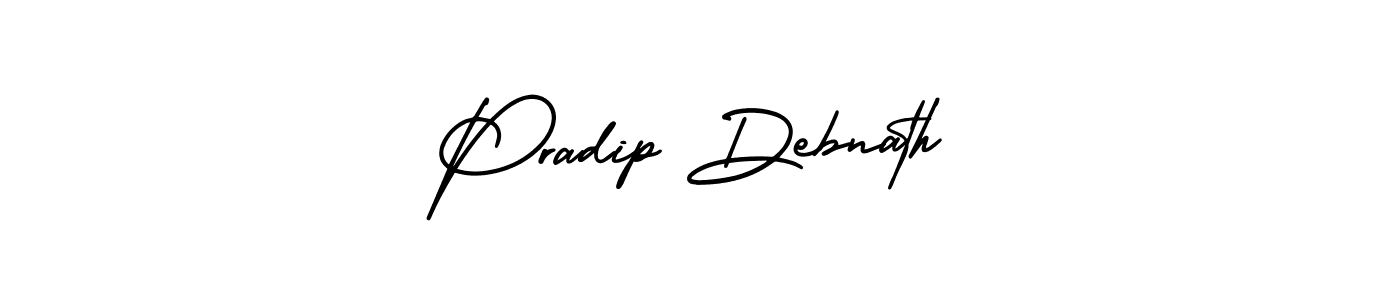 Make a short Pradip Debnath signature style. Manage your documents anywhere anytime using AmerikaSignatureDemo-Regular. Create and add eSignatures, submit forms, share and send files easily. Pradip Debnath signature style 3 images and pictures png