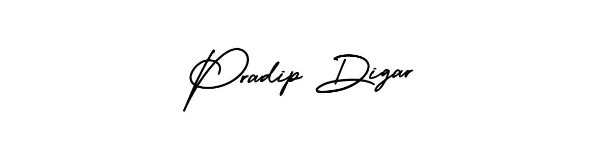 This is the best signature style for the Pradip Digar name. Also you like these signature font (AmerikaSignatureDemo-Regular). Mix name signature. Pradip Digar signature style 3 images and pictures png