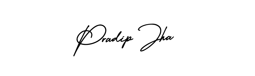 Design your own signature with our free online signature maker. With this signature software, you can create a handwritten (AmerikaSignatureDemo-Regular) signature for name Pradip Jha. Pradip Jha signature style 3 images and pictures png