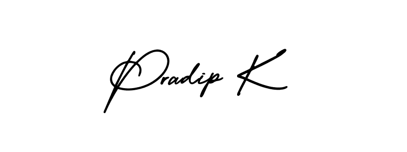 Make a beautiful signature design for name Pradip K. Use this online signature maker to create a handwritten signature for free. Pradip K signature style 3 images and pictures png