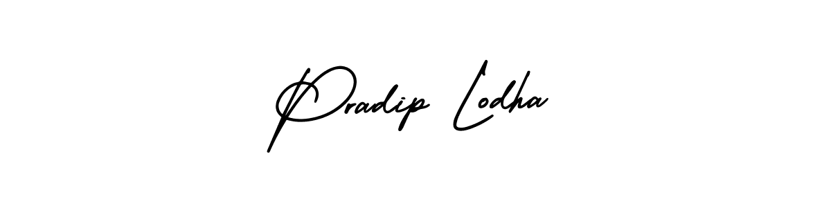 Make a short Pradip Lodha signature style. Manage your documents anywhere anytime using AmerikaSignatureDemo-Regular. Create and add eSignatures, submit forms, share and send files easily. Pradip Lodha signature style 3 images and pictures png