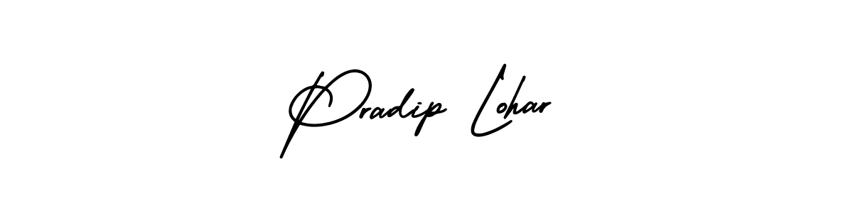 How to make Pradip Lohar signature? AmerikaSignatureDemo-Regular is a professional autograph style. Create handwritten signature for Pradip Lohar name. Pradip Lohar signature style 3 images and pictures png