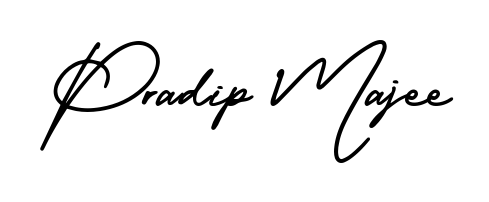 Give your name Pradip Majee an exquisite flair with the AmerikaSignatureDemo-Regular script font. Ideal for contracts, resumes, and formal letterheads. Pradip Majee signature style 3 images and pictures png