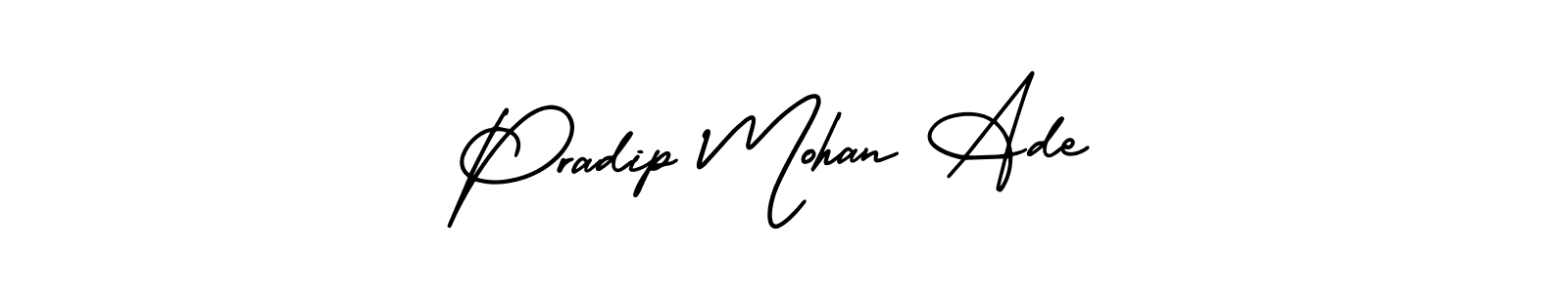 Design your own signature with our free online signature maker. With this signature software, you can create a handwritten (AmerikaSignatureDemo-Regular) signature for name Pradip Mohan Ade. Pradip Mohan Ade signature style 3 images and pictures png