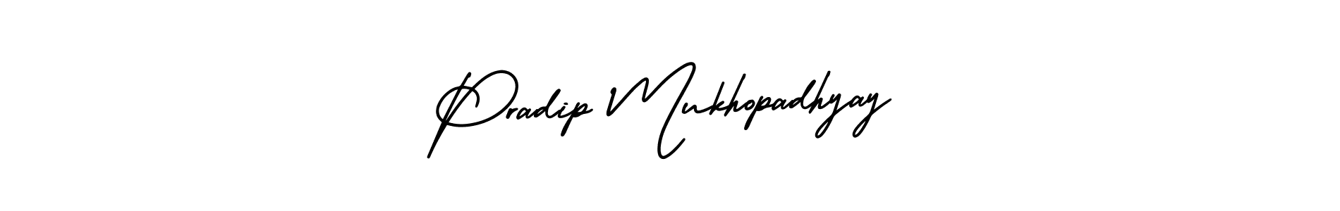 How to make Pradip Mukhopadhyay signature? AmerikaSignatureDemo-Regular is a professional autograph style. Create handwritten signature for Pradip Mukhopadhyay name. Pradip Mukhopadhyay signature style 3 images and pictures png