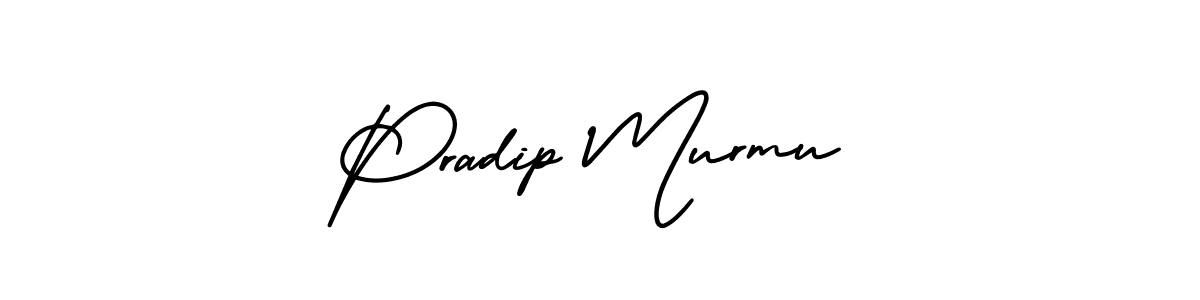 if you are searching for the best signature style for your name Pradip Murmu. so please give up your signature search. here we have designed multiple signature styles  using AmerikaSignatureDemo-Regular. Pradip Murmu signature style 3 images and pictures png