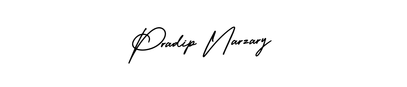 AmerikaSignatureDemo-Regular is a professional signature style that is perfect for those who want to add a touch of class to their signature. It is also a great choice for those who want to make their signature more unique. Get Pradip Narzary name to fancy signature for free. Pradip Narzary signature style 3 images and pictures png