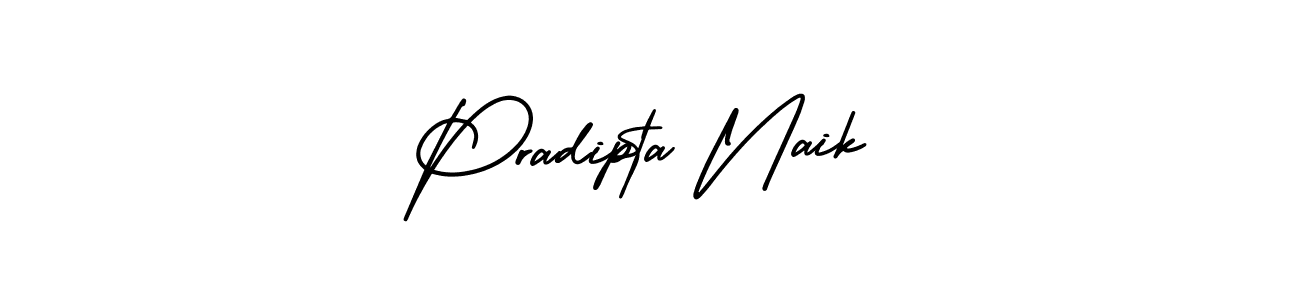 Pradipta Naik stylish signature style. Best Handwritten Sign (AmerikaSignatureDemo-Regular) for my name. Handwritten Signature Collection Ideas for my name Pradipta Naik. Pradipta Naik signature style 3 images and pictures png